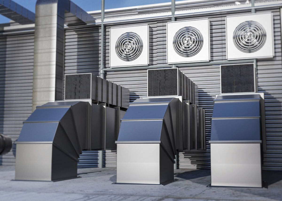 Industrial ductwork and exhaust systems installed by certified commercial HVAC contractors in NC
