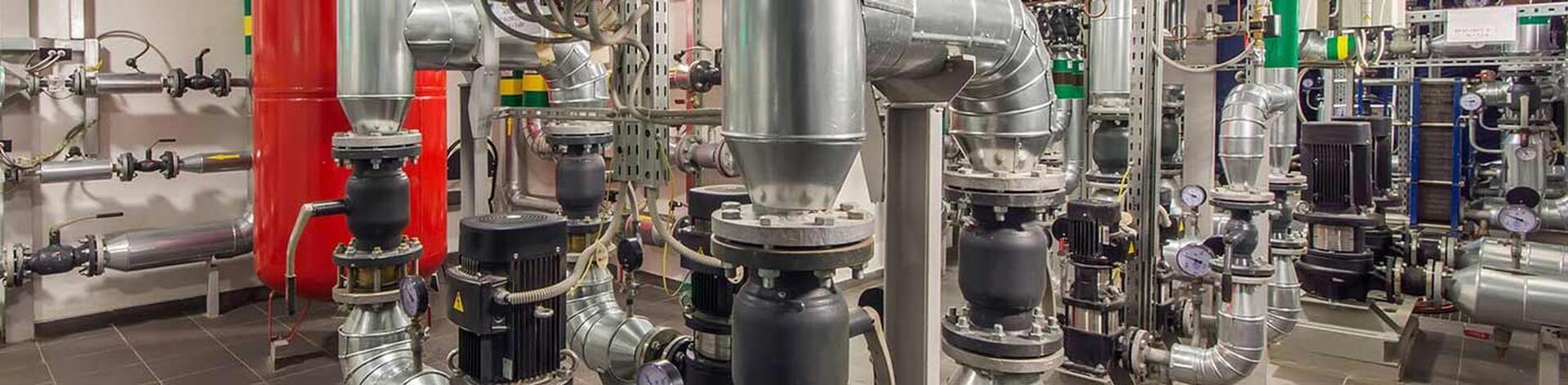 Commercial boiler service pump assemblies and piping system in Wilmington, NC